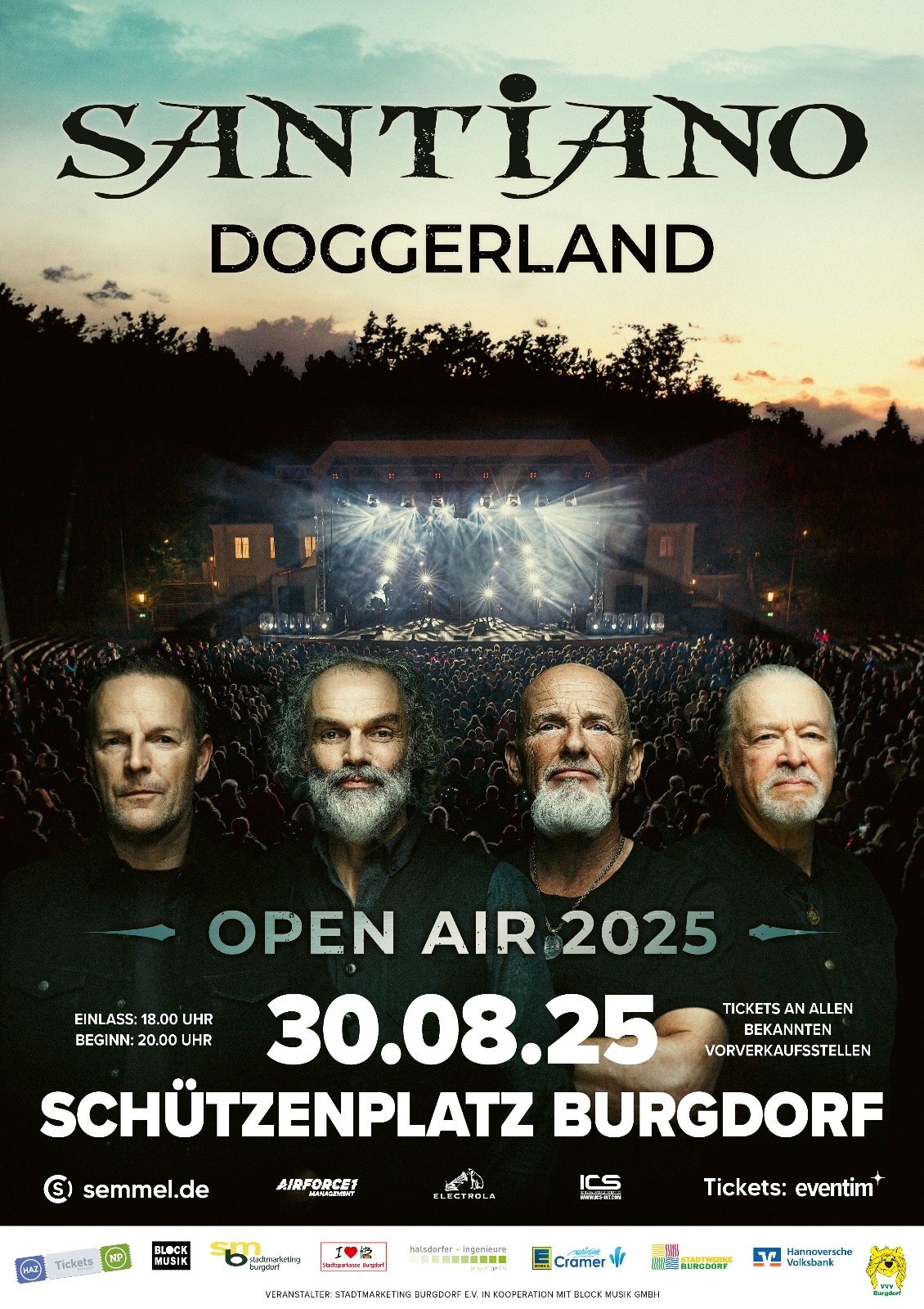 Santiano Veranstaltungsplakat