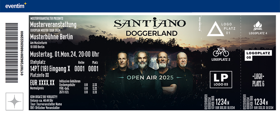 Santiano Muster Ticket